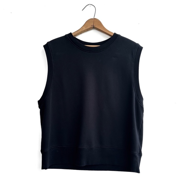 Leen Tops - Leen Sheridan Oiron Terry Vest in Black Organic Cotton - Size large